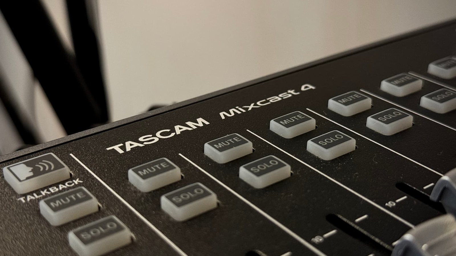 Mesa de som utilizada nas gravações